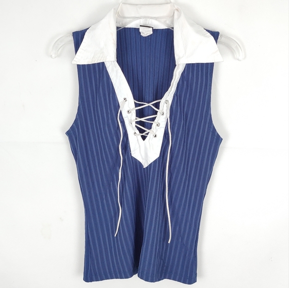 Vintage Y2K Whisper Sleeveless Blouse Top Size M | Preppy Casual Basic Summer - Picture 1 of 6